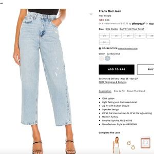 Free People Dad Jeans
